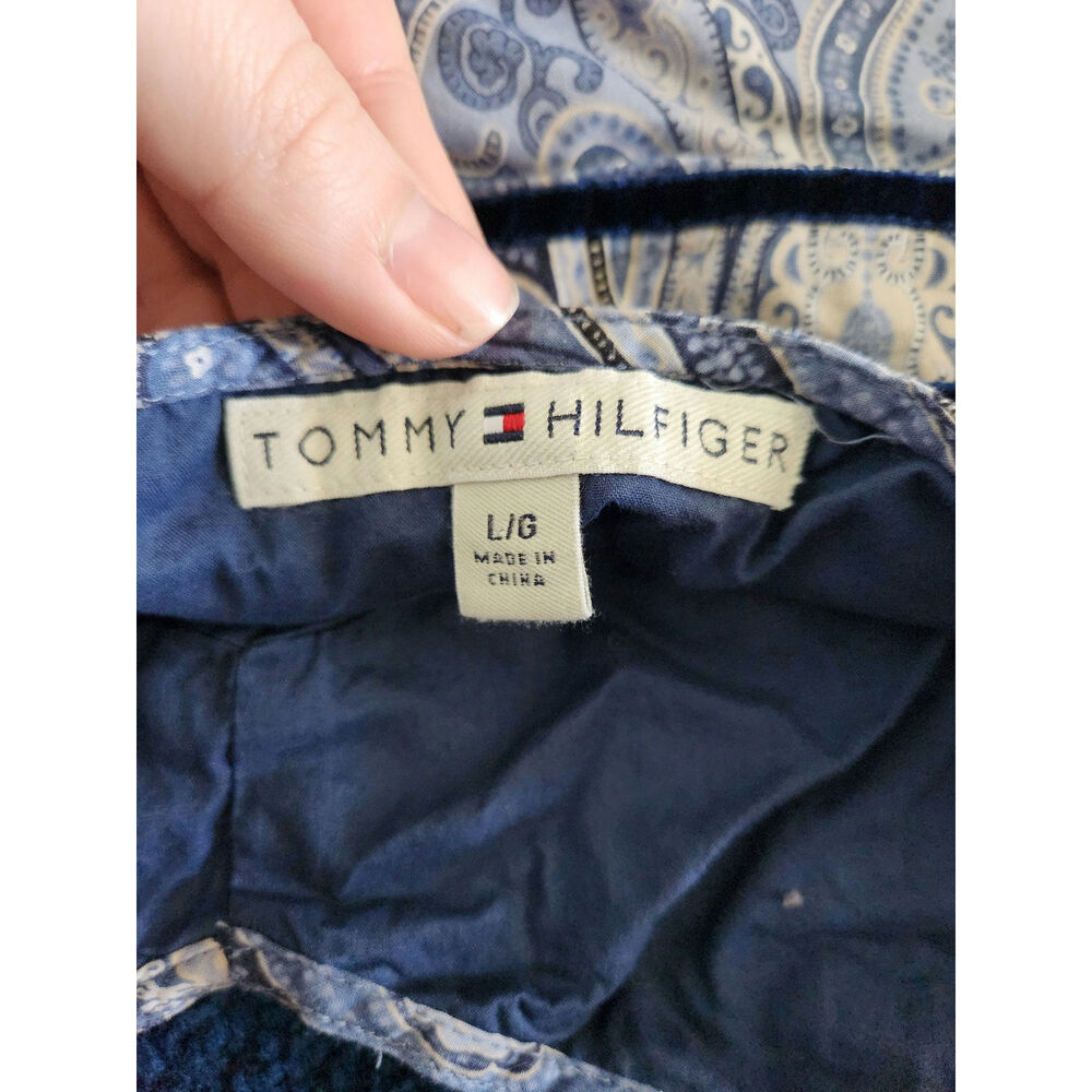Y2k Tommy Hilfiger Suede Paisley Tank Top LG - Picture 6 of 9